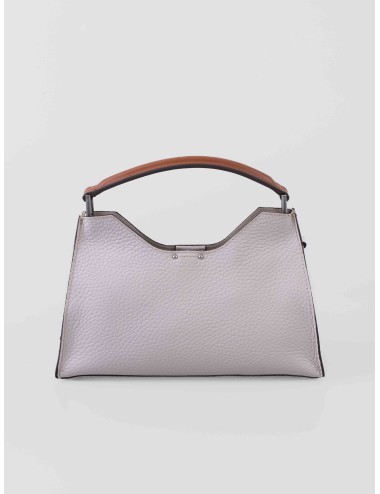 Bolso Gianni Chiarini AURORA BS 122315 en piel granulada color Sabbia para mujer con asa superior y bandolera ajustable