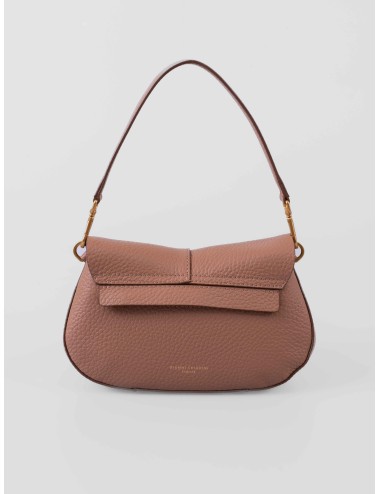 Bolso Gianni Chiarini HELENA ROUND BS 11088 en piel granulada color Clay para mujer con asa de hombro y bandolera ajustable