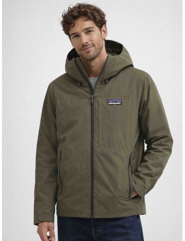 Chaqueta Patagonia Windshadow 26495 Basin Green para hombre en poliéster reciclado y capucha ajustable.