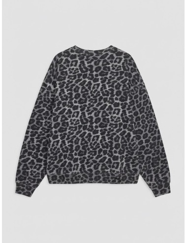 Sudadera Anine Bing Miles Sweatshirt leopardo para mujer en algodón orgánico y estampado distintivo.
