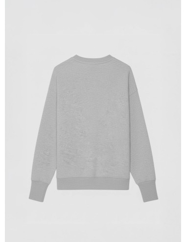 Sudadera Zadig & Voltaire Oscar gris para mujer con corazón rojo en mezcla de algodón