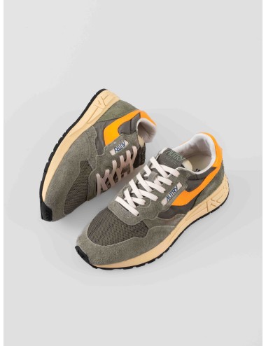 Autry - Reelwind Low Man Suede/Net - Per Salvia / Smoked Green - Zapatillas bajas - Hombre - Ante y malla - MARFRANC