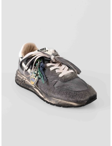 Autry - Reelwind SV Low Man Sue/Nylnet - White / Black - Zapatillas bajas - Hombre - Serraje y malla - MARFRANC