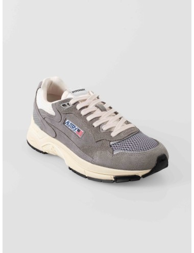 Autry - Hyperway Low Man Suede/Mesh - Plumbeo / Silver - Zapatillas bajas - Hombre - Serraje y malla - MARFRANC