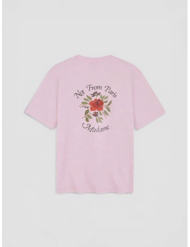 Drôle de Monsieur J-TS210-CO002-LPI light pink camiseta slogan hombre algodón relaxed fit MARFRANC