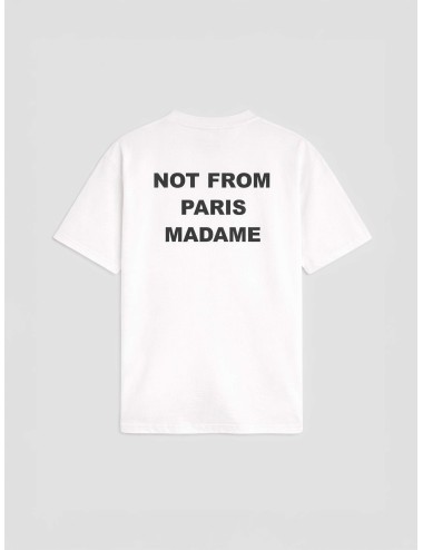 Drôle de Monsieur PERM-TS203-CO002-OPW Optic White camiseta slogan algodón hombre relaxed fit MARFRANC