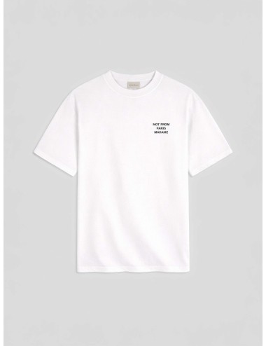 Drôle de Monsieur PERM-TS203-CO002-OPW Optic White camiseta slogan algodón hombre relaxed fit MARFRANC