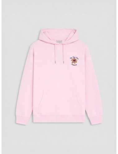 Drôle de Monsieur J-HO169-CO127-LPI light pink hoodie hombre con bordado Not From Paris Madame, French terry algodón, MARFRANC.