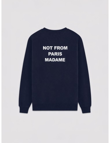 Drôle de Monsieur Le Sweatshirt Slogan PERM-SW149-CO127-NY navy sudadera hombre algodón French terry MARFRANC