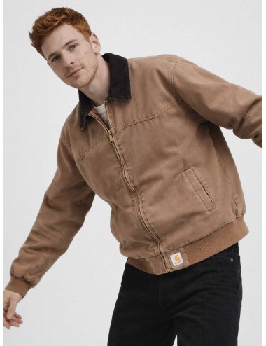 Carhartt WIP OG Santa Fe Jacket Hamilton Brown/Tobacco chaqueta hombre lona Dearborn acolchada MARFRANC