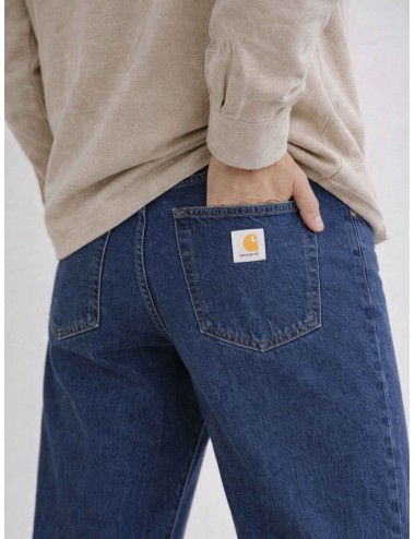 Carhartt Landon I030468 Blue Stone vaqueros tapered hombre denim pesado MARFRANC.