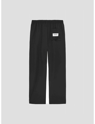 New Amsterdam Work Trousers negro para hombre, poliéster relaxed fit con cintura elástica, MARFRANC.