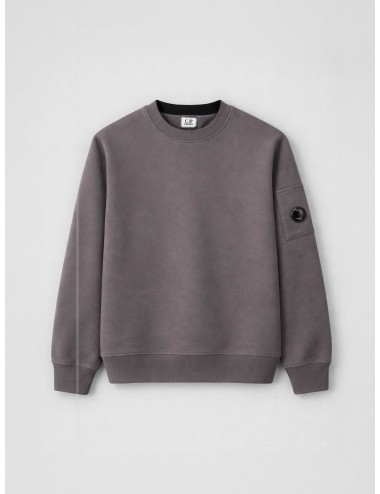 C.P. Company 20CMSS713A gunmetal sudadera hombre algodón con lente en manga MARFRANC.
