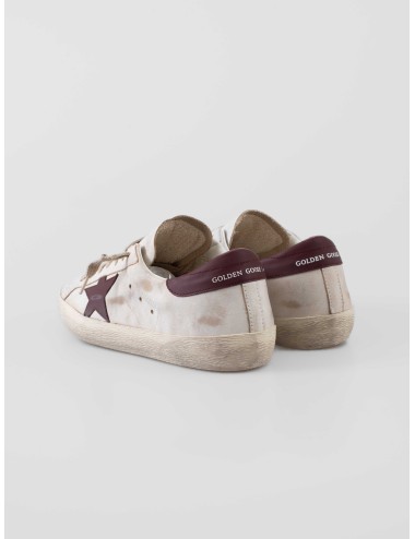 Golden Goose - Super-Star Classic with List - White/Red - Zapatillas - Hombre - Piel de vacuno - MARFRANC