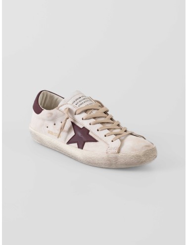 Golden Goose - Super-Star Classic with List - White/Red - Zapatillas - Hombre - Piel de vacuno - MARFRANC