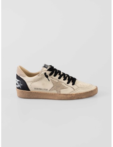 Golden Goose Ball Star White Beige Platinum Black sneakers hombre cuero vintage MARFRANC