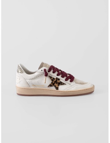 Golden Goose Ball Star GMF00117.F008068.12382 White Grey Horsy Platinum sneakers mujer cuero ante suela goma MARFRANC