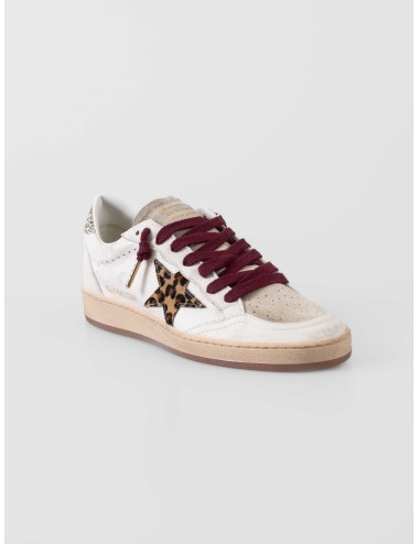 Golden Goose Ball Star GMF00117.F008068.12382 White Grey Horsy Platinum sneakers mujer cuero ante suela goma MARFRANC