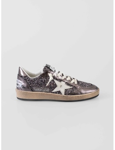 Golden Goose Ball Star GMF00117.F008065.60657 grey purple white sneakers mujer ante glitter cuero suela goma MARFRANC