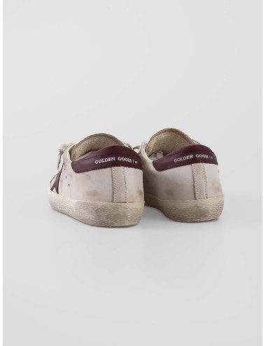 Golden Goose Super-Star White Red Grey sneakers hombre cuero vintage Italia MARFRANC