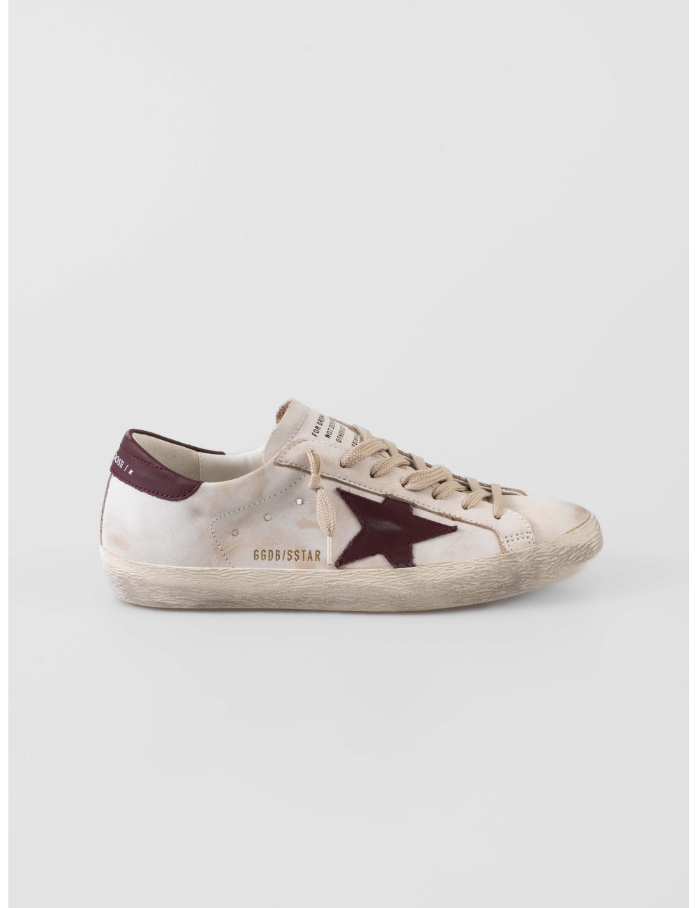 Golden Goose Super-Star White Red Grey sneakers hombre cuero vintage Italia MARFRANC