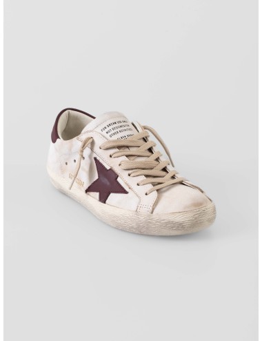 Golden Goose Super-Star White Red Grey sneakers hombre cuero vintage Italia MARFRANC