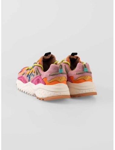 Flower Mountain - Yamabushi - Fuchsia/Orange - Zapatilla mujer - Ante y nylon técnico - MARFRANC