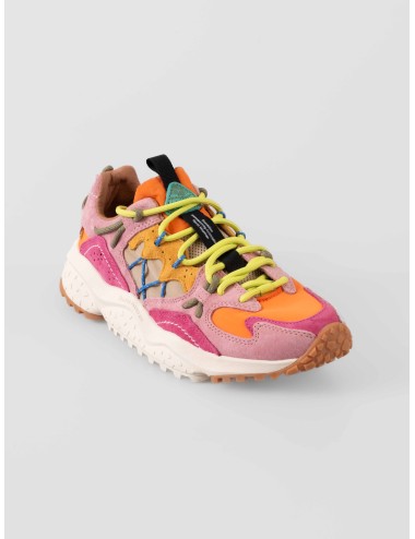Flower Mountain - Yamabushi - Fuchsia/Orange - Zapatilla mujer - Ante y nylon técnico - MARFRANC