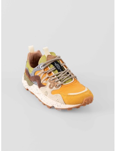Flower Mountain - Yamano 3 - Ocher / Orange / Beige - Zapatilla unisex - Ante y tejido técnico - MARFRANC