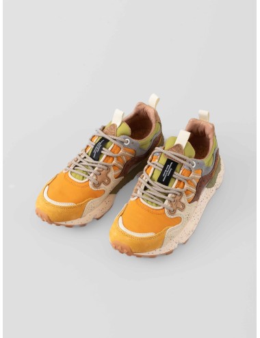 Flower Mountain - Yamano 3 - Ocher / Orange / Beige - Zapatilla unisex - Ante y tejido técnico - MARFRANC