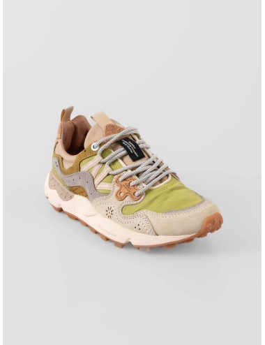 Flower Mountain - Yamano 3 - Milk Light Green - Zapatilla unisex - Ante y tejido técnico - MARFRANC