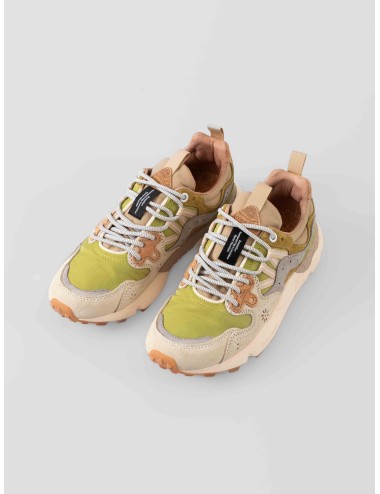 Flower Mountain - Yamano 3 - Milk Light Green - Zapatilla unisex - Ante y tejido técnico - MARFRANC