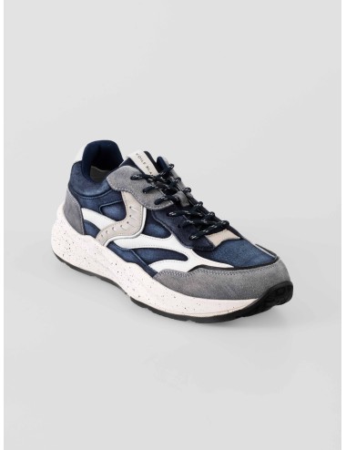 Voile Blanche - Club22 - Lead Navy Blue - Zapatilla hombre - Ante y textil - MARFRANC