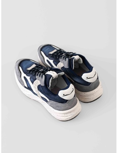 Voile Blanche - Club22 - Lead Navy Blue - Zapatilla hombre - Ante y textil - MARFRANC