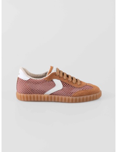 Voile Blanche - INES MESH 2 - Siena Rose White - Zapatilla mujer - Ante y mesh transpirable - MARFRANC