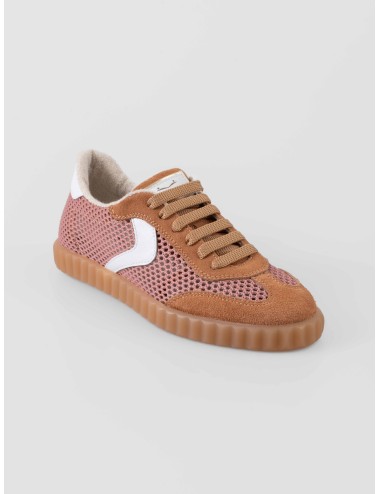 Voile Blanche - INES MESH 2 - Siena Rose White - Zapatilla mujer - Ante y mesh transpirable - MARFRANC