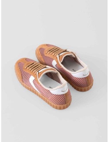 Voile Blanche - INES MESH 2 - Siena Rose White - Zapatilla mujer - Ante y mesh transpirable - MARFRANC