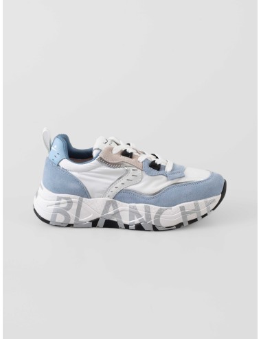 Voile Blanche - CLUB105 - Sky Blue White - Zapatilla mujer - Ante textil piel - MARFRANC