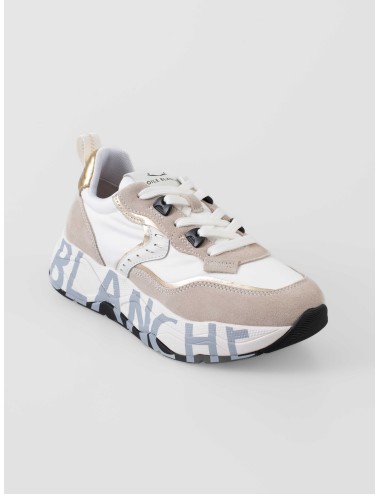 Voile Blanche - CLUB105 - White Platinum - Zapatilla mujer - Ante y técnico - MARFRANC