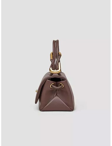 Marc Jacobs - 2F4HSH010H04 The Mini Dual Bag - Ganache - Bolso de mano mujer - Piel lisa con cierre J Marc - MARFRANC