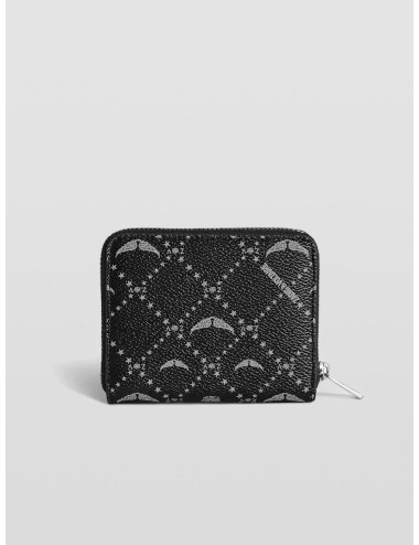 Zadig & Voltaire - LWSG03640 Mini ZV - Black - Cartera mujer - Lona monograma con alas metálicas - MARFRANC