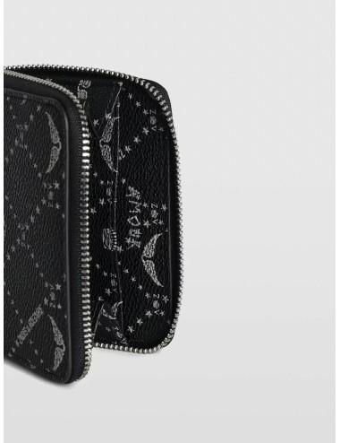 Zadig & Voltaire - LWSG03640 Mini ZV - Black - Cartera mujer - Lona monograma con alas metálicas - MARFRANC