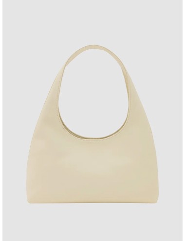 A.P.C. - Baby Ninon Shoulder Bag - Ecru - Bolso hobo mujer - Simpiel reciclado logo blanco - MARFRANC