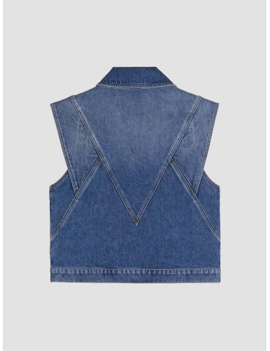 ba&sh - Blouson Max - light used blue - chaqueta sin mangas denim - mujer - algodón orgánico - MARFRANC