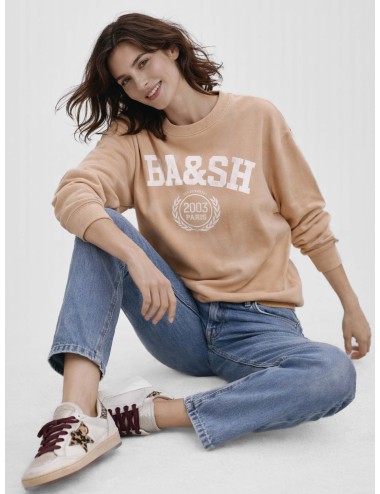 ba&sh - Benjamin - Poudre - Sudadera - Mujer - Algodón orgánico oversize - MARFRANC