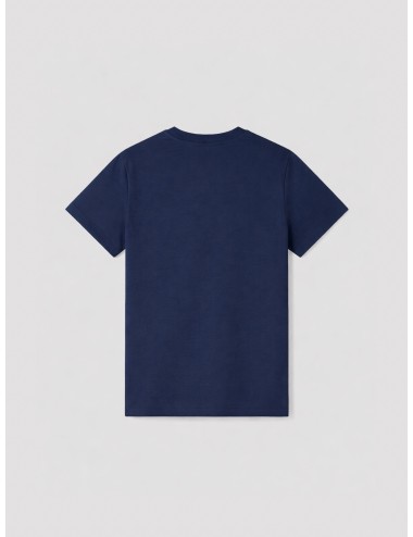 A.P.C. - Standard Rue Madame - Dark navy / ecru - Camiseta - Hombre - Algodón orgánico pesado - MARFRANC