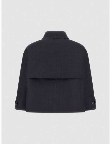 Herno - Cappa Dettagli Trench - 9290 Dark Navy - Chaqueta capa - Mujer - Nylon Ultralight - MARFRANC