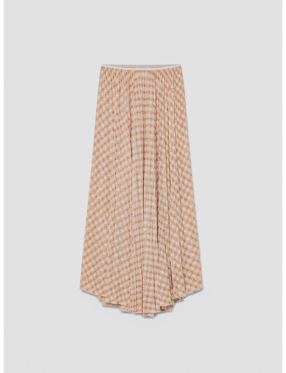 forte_forte - Pleated Skirt Diamond Jersey - Alba - Falda plisada - Mujer - Jersey lurex - MARFRANC