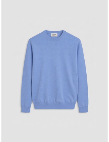 MARFRANC - DK17-001 - Indaco - Jersey punto fino - Hombre - Cuello redondo - MARFRANC