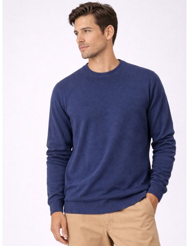 MARFRANC - DK17-001 - Blu Note - Jersey punto fino - Hombre - Cuello redondo - MARFRANC
